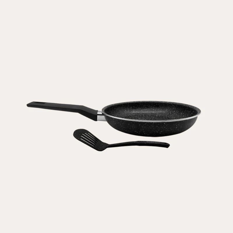 FINEZZA - Sartén Antiadherente con Recubrimiento de Granito y Mango Frío FZ-GR24