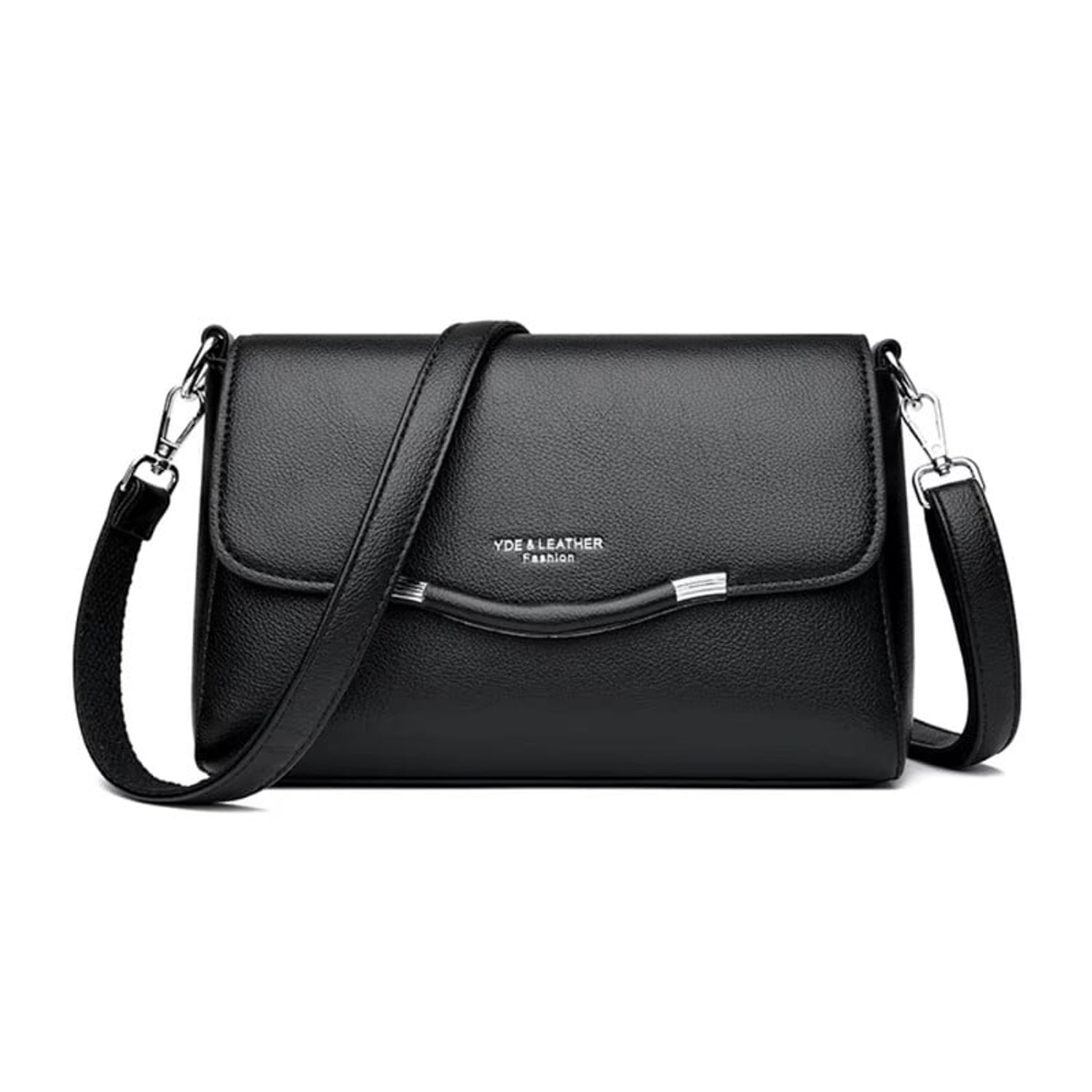 Cartera Mujer Bolso de Hombro y Cruzado Color Negro OEM