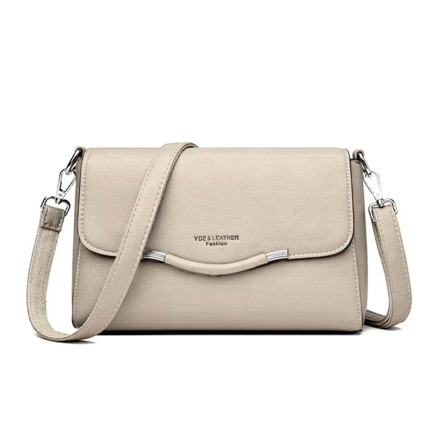 Cartera Mujer Bolso de Hombro y Cruzado Color Vainilla OEM