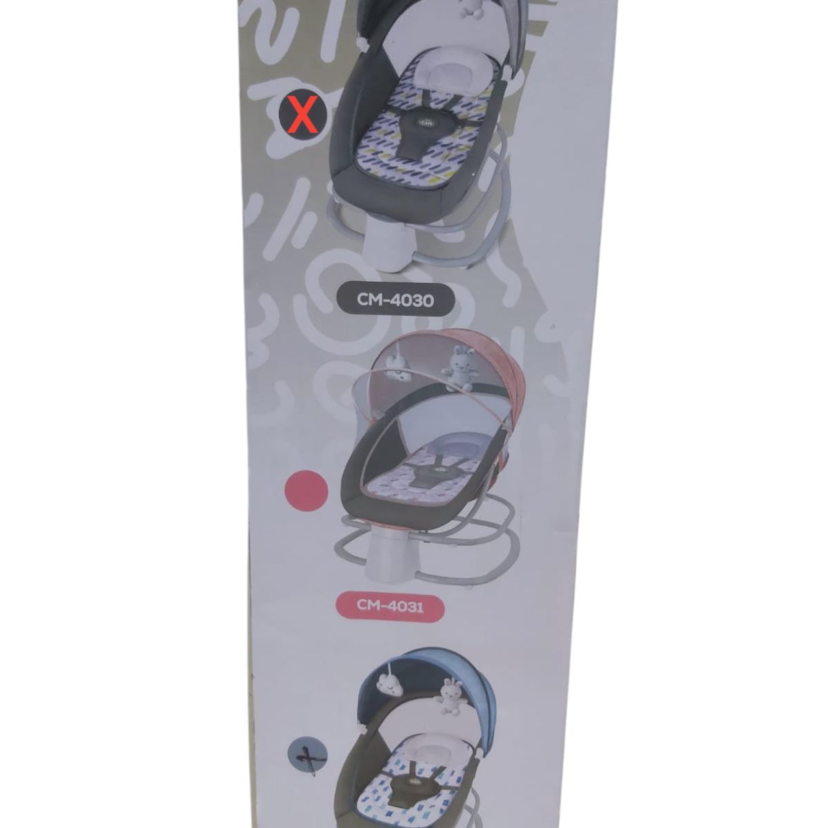 CAM - MECEDORA ELÉCTRICA 4 EN 1 GRIS ROCKING CHAIR