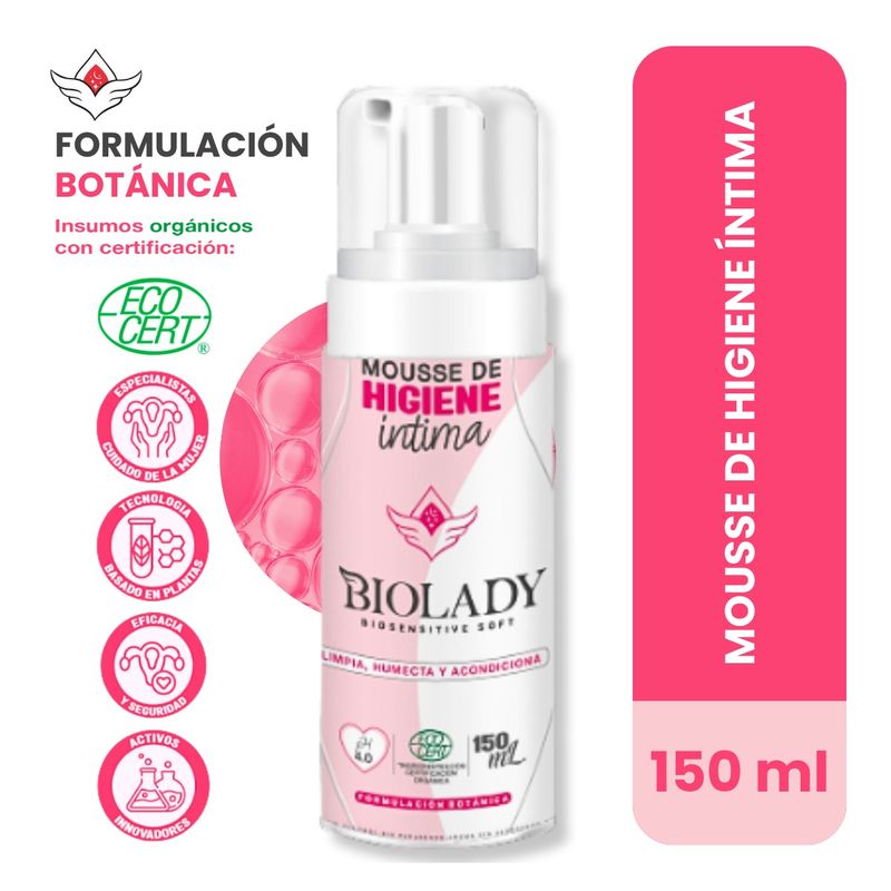 BIOLADY - Mousse de Higiene Íntima