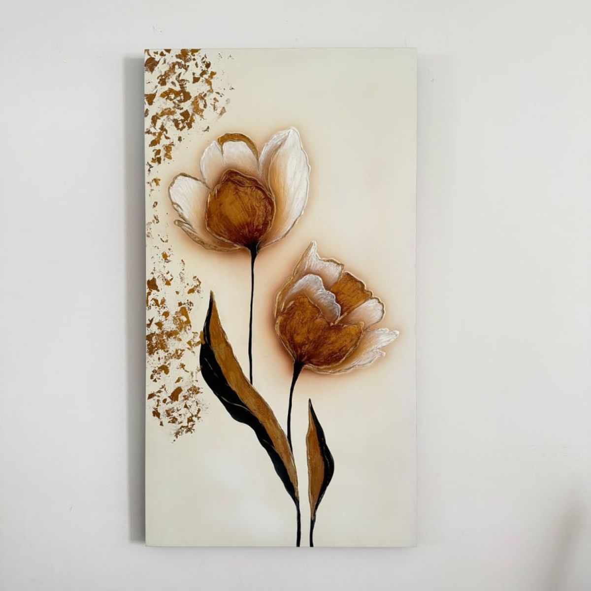 MAP DESIGN HOME - Cuadro Decorativo Flores de Otoño 110x60 cm