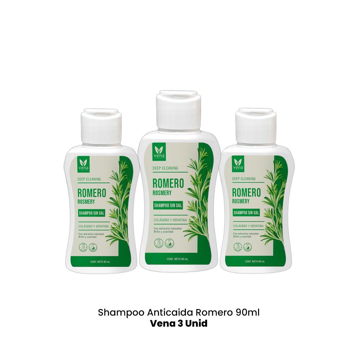 GENERICO - Shampoo Anticaida Romero 90ml Vena 3 und