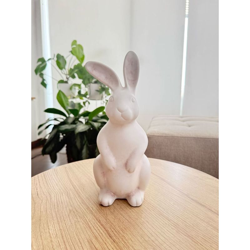 MAP DESIGN HOME - Adorno Conejo Decorativo Marble  14x10x29 cm