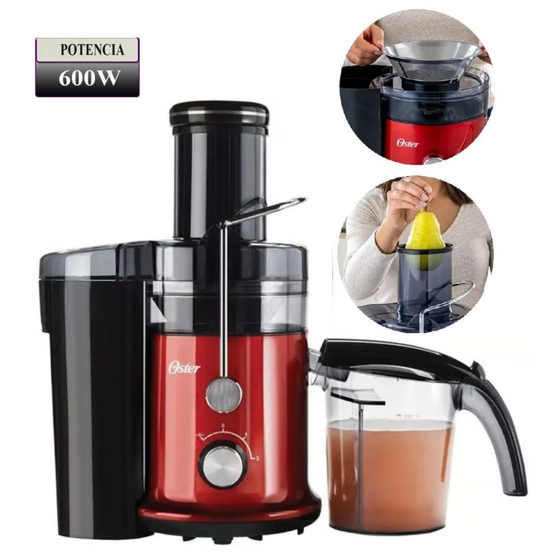 OSTER - Extractor de Jugos Oster de 600W FPSTJE320R Rojo