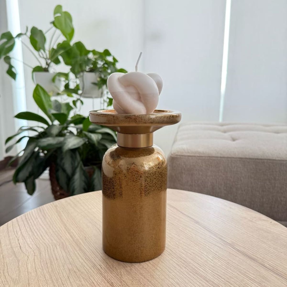 MAP DESIGN HOME - Portavela Aura Dorada 13x20 cm