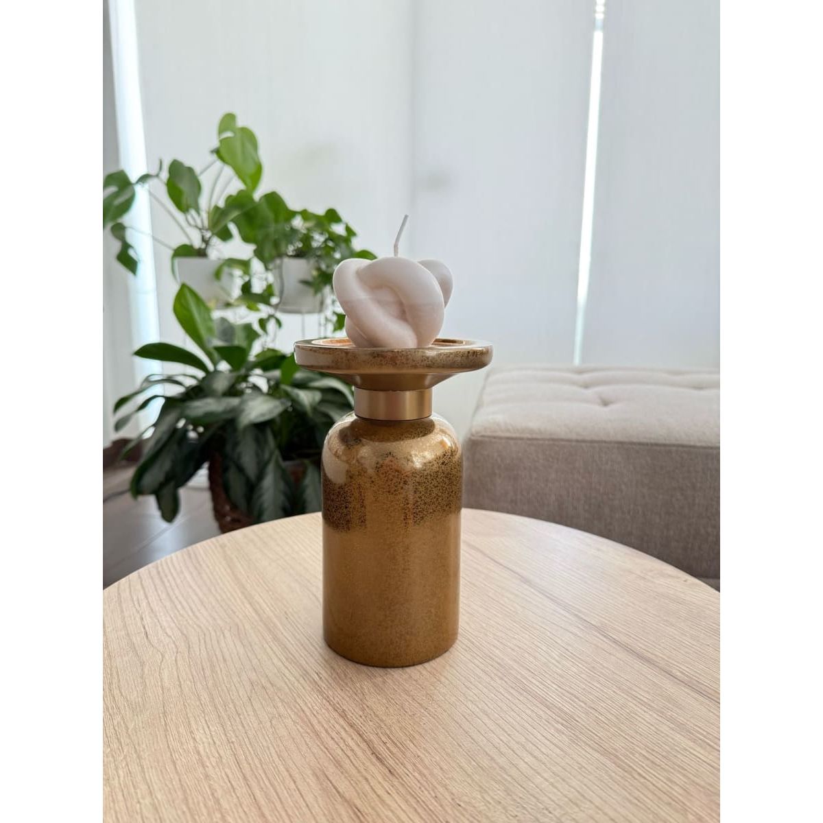 MAP DESIGN HOME - Portavela Aura Dorada 13x20 cm