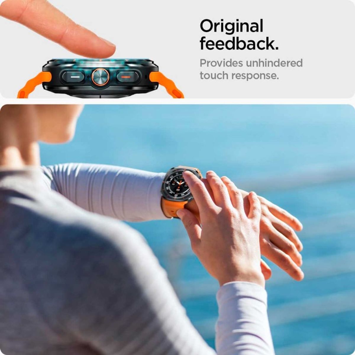 SPIGEN - Mica Vidrio Premium Spigen Para Galaxy Watch Ultra 47mm 2 unidades