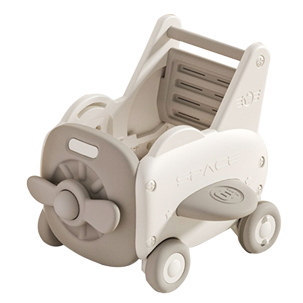 GENERICO - Andador multifuncional forma de avión gris hasta 15 kilos