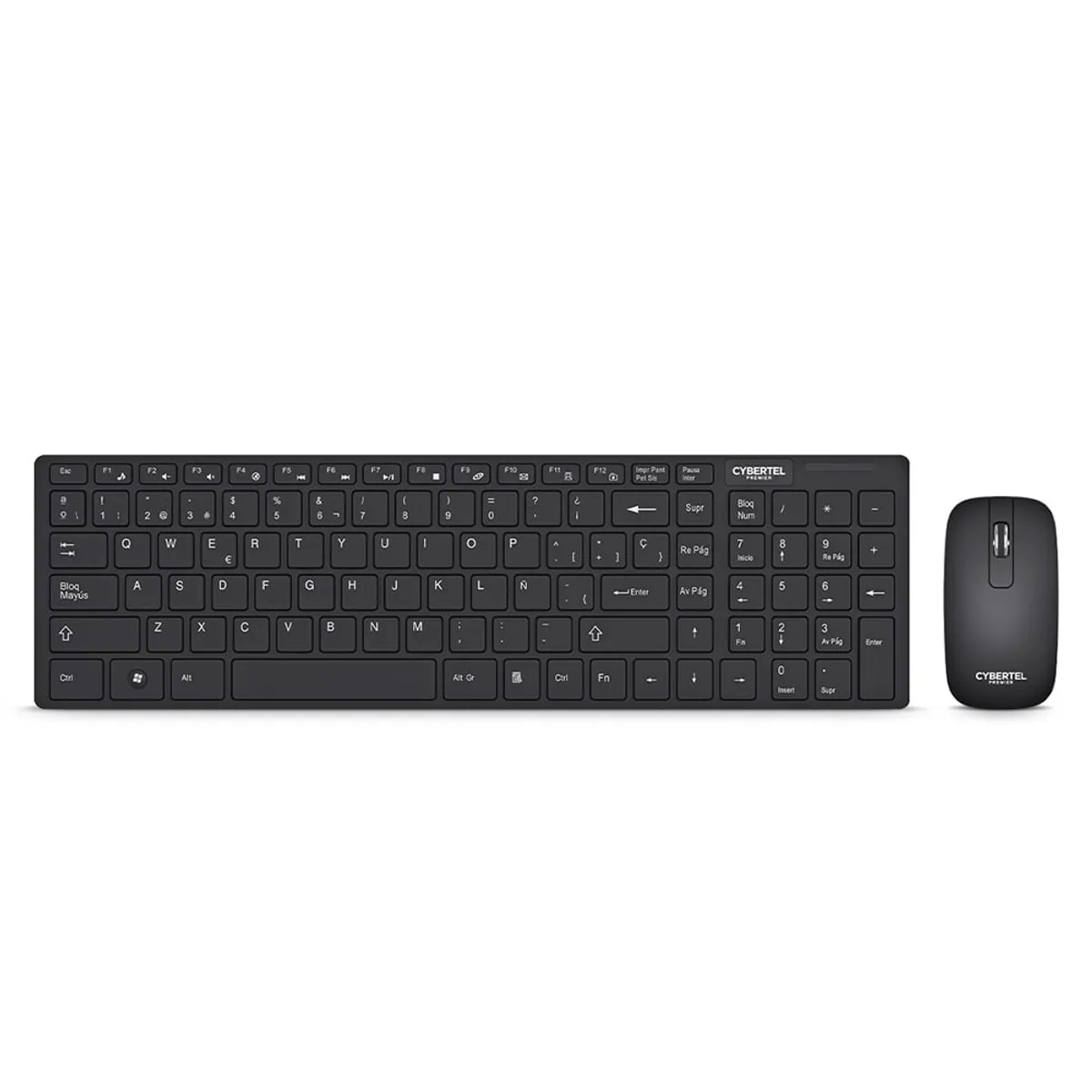 CYBERTEL - Kit Combo TECLADO MOUSE INALAMBRICO CYB PREMIER