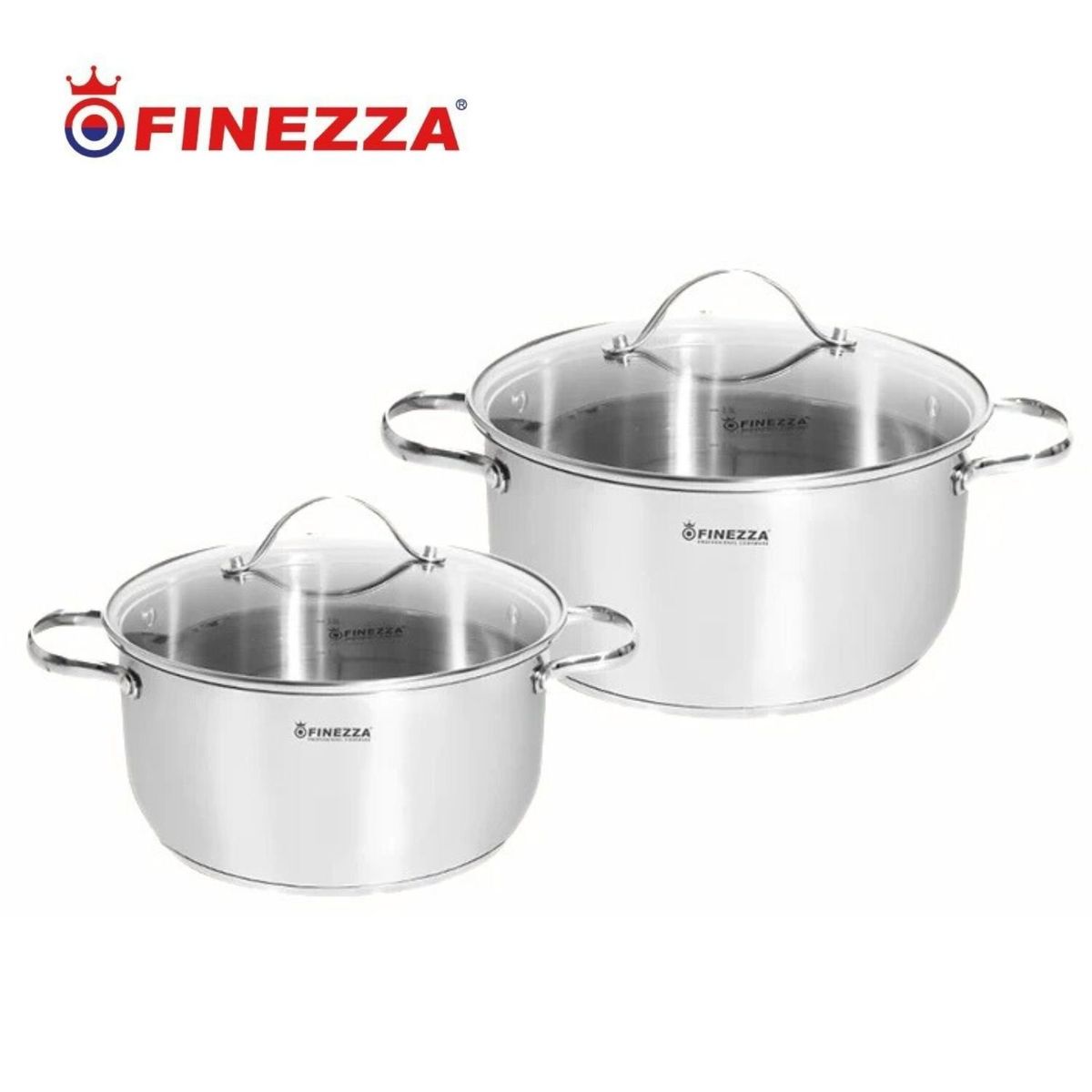 FINEZZA - JUEGO DE OLLAS FINEZZA ACERO INOXIDABLE 8 Pzas FZ-978AE