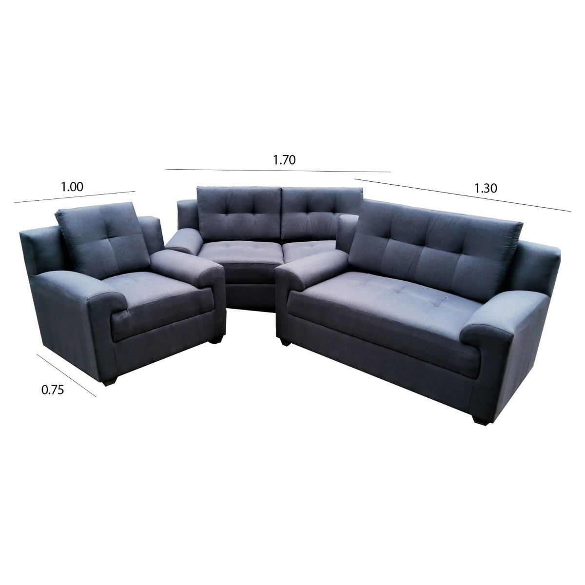 GENERICO - SOFA 321 MODELO CANGREJO