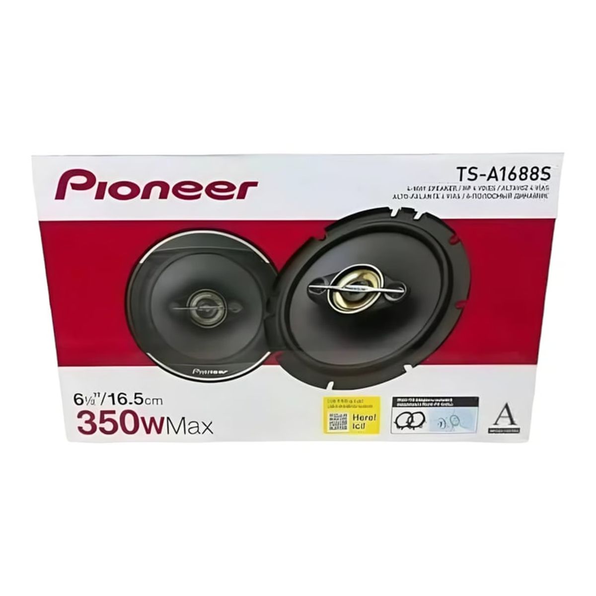 GENERICO - Parlantes Pioneer Original TS-A1688S 350 Watts cuadriaxiales