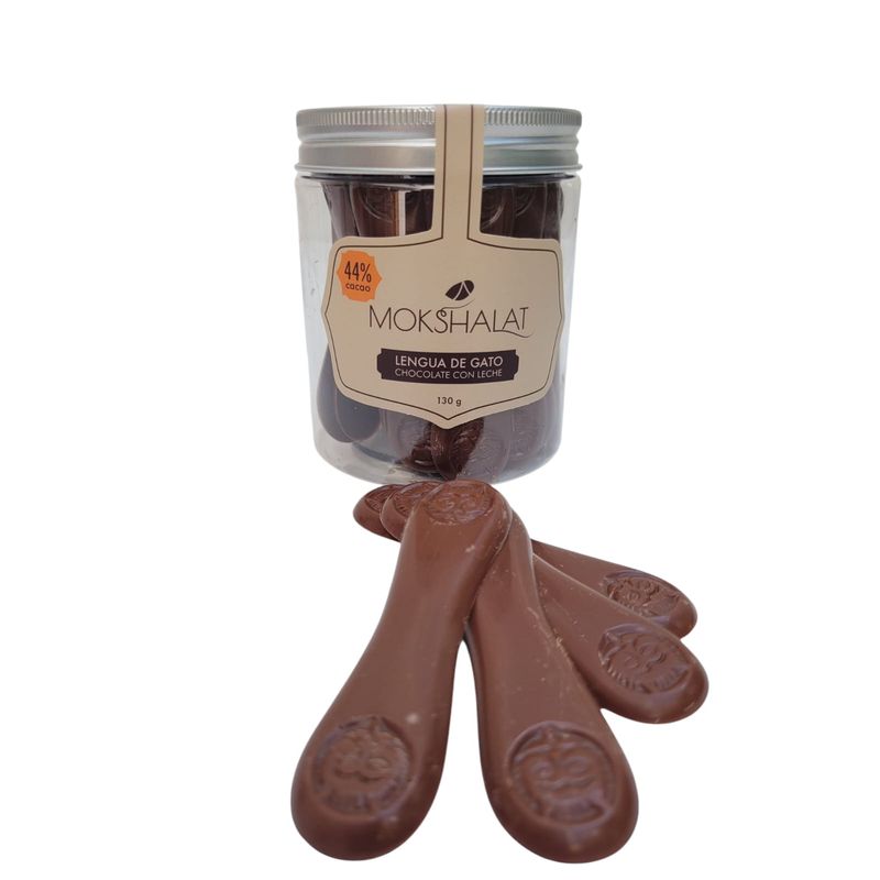 MOKSHALAT - LENGUA DE GATO CHOCOLATE DE LECHE 44% 130G