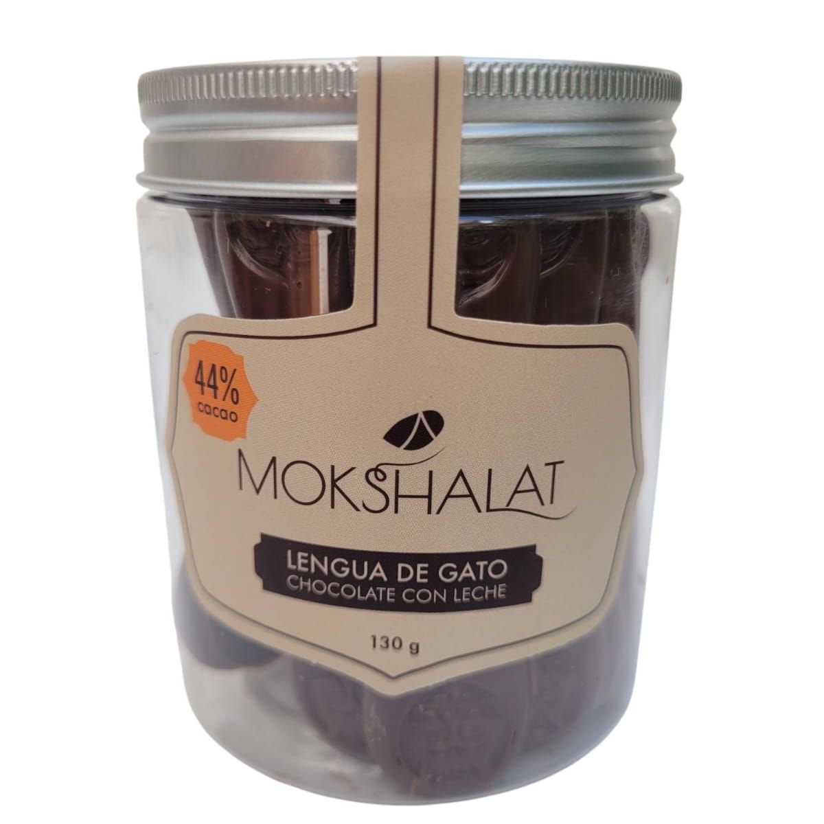 MOKSHALAT - LENGUA DE GATO CHOCOLATE DE LECHE 44% 130G