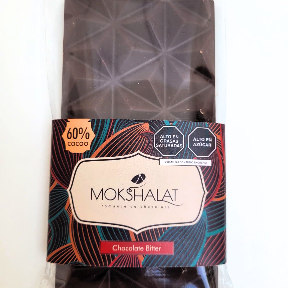 MOKSHALAT - BARRA CHOCOLATE BITTER 60% 70G