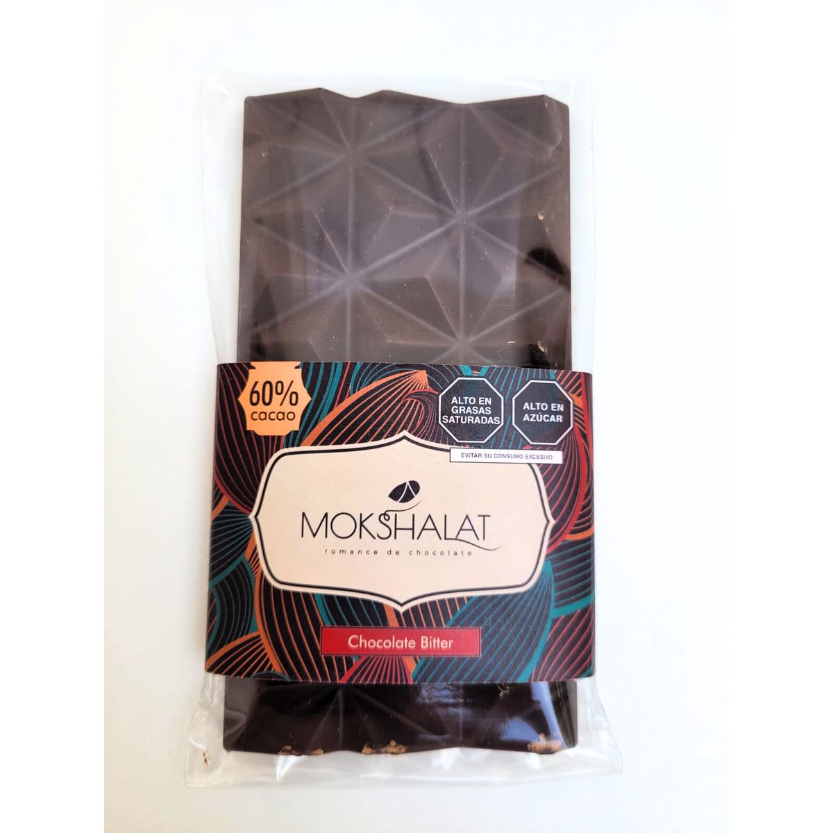 MOKSHALAT - BARRA CHOCOLATE BITTER 60% 70G