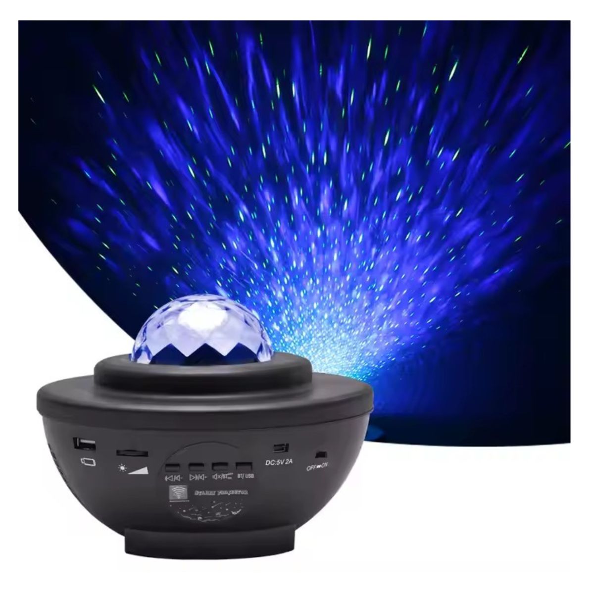 GENERICO - PROYECTOR  DE LUZ CON PARLANTE MODELO GALAXIA