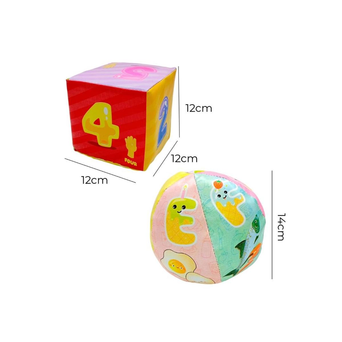 GENERICO - Set De Cubos Y Pelotas Sensoriales