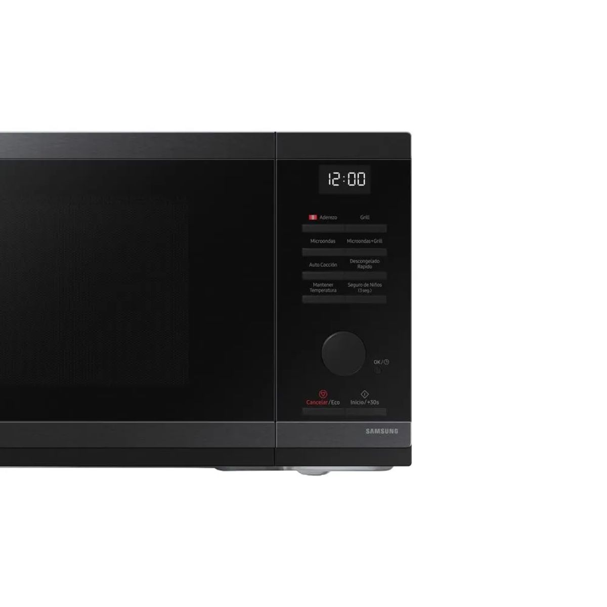 SAMSUNG - Microondas 23 litros Acero Inoxidable Samsung MG23DG4524AGPE