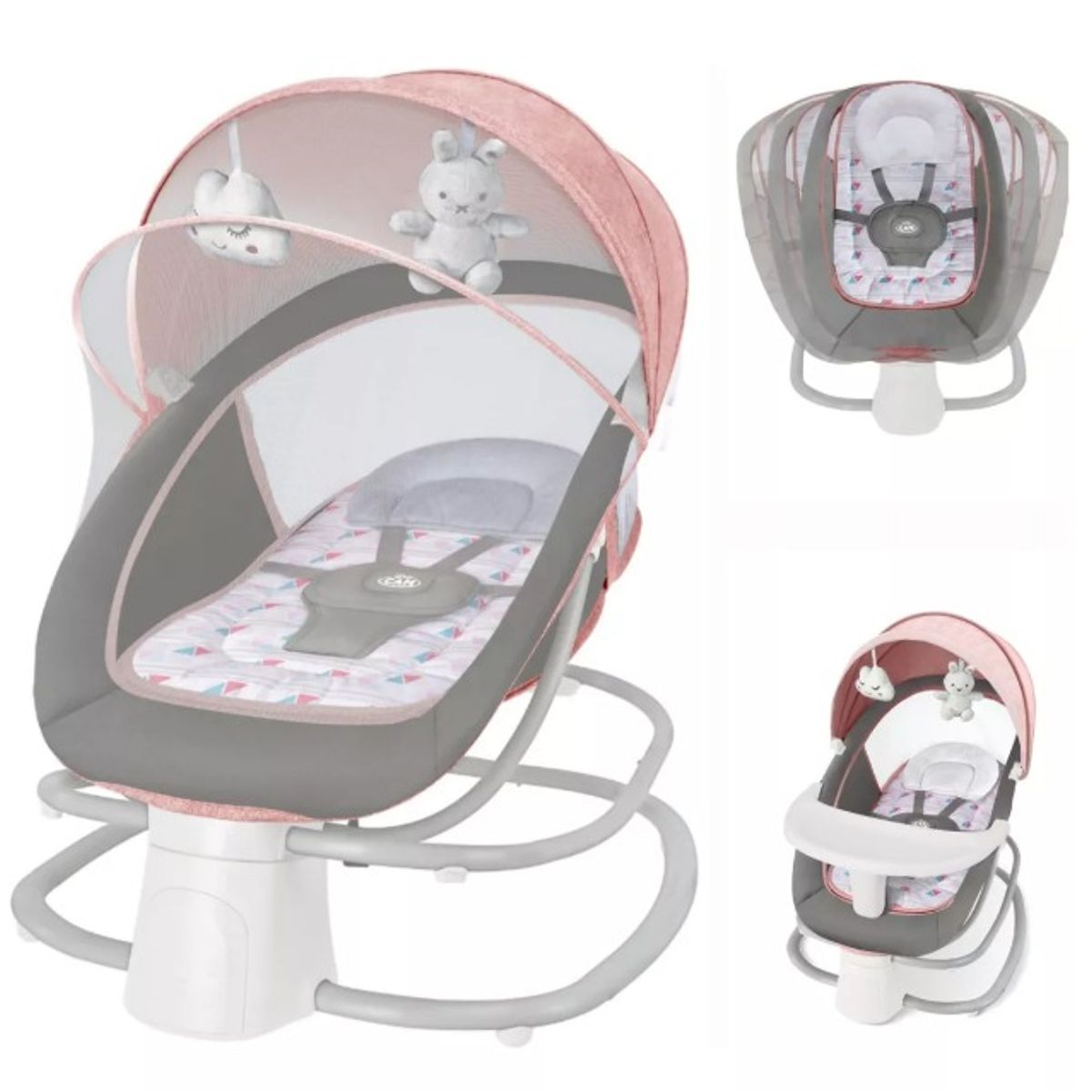 BABY CAM - MECEDORA PARA BEBE ELÉCTRICA DELUXE BLUETOOH 4 EN 1