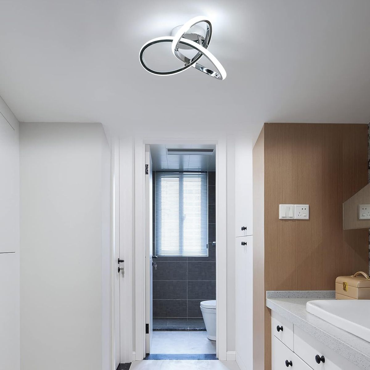 GENERICO - Lámpara Colgante Silver Ring