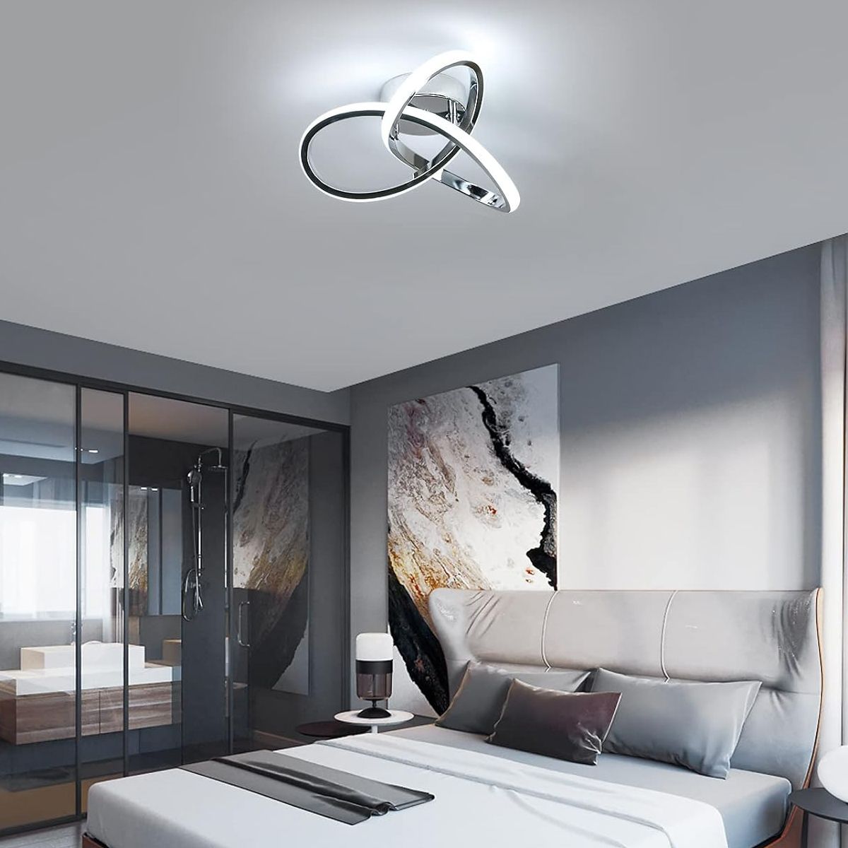 GENERICO - Lámpara Colgante Silver Ring