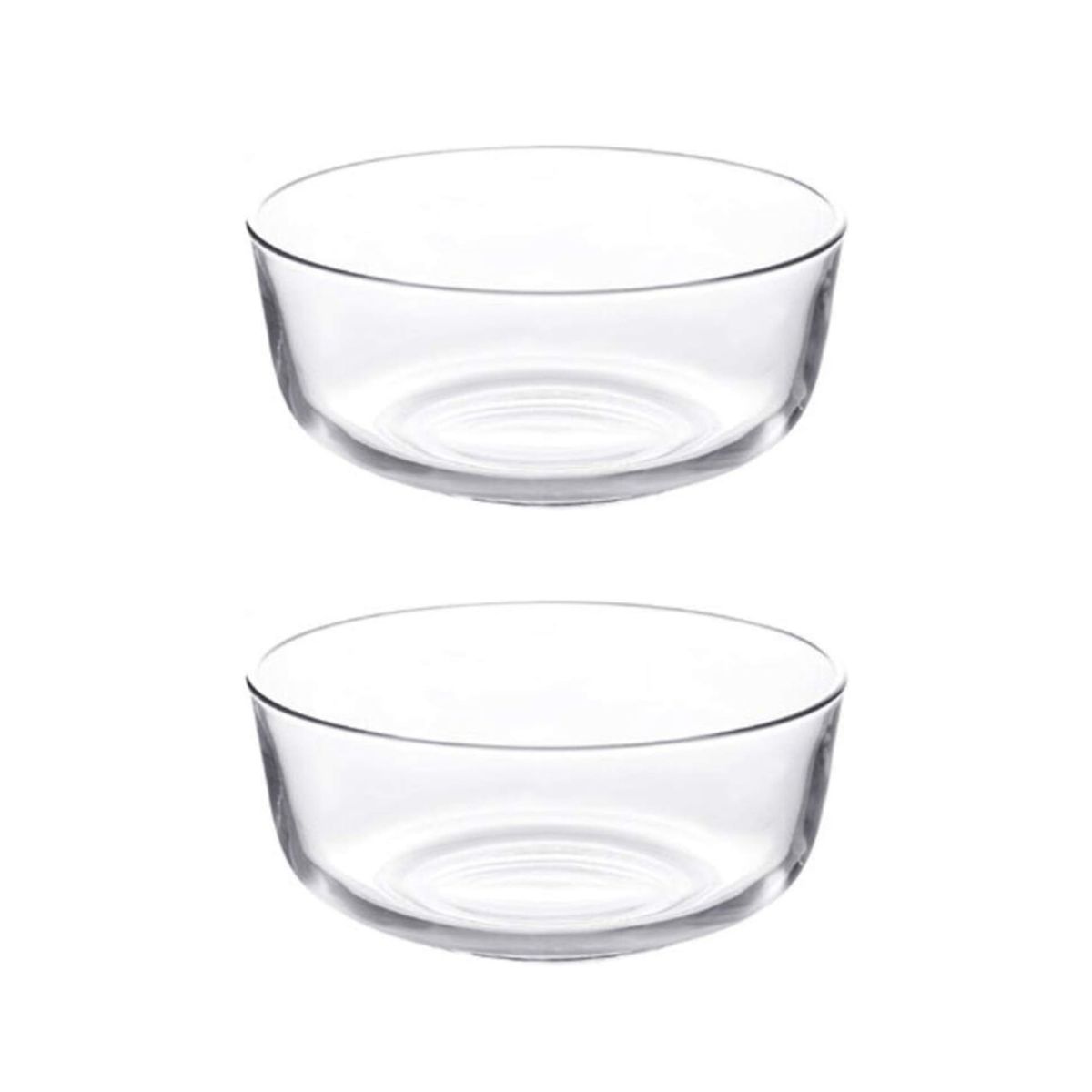 INSPIRA - Set de 2 Tazones Bowls Ensaladera de Vidrio 1200 ml