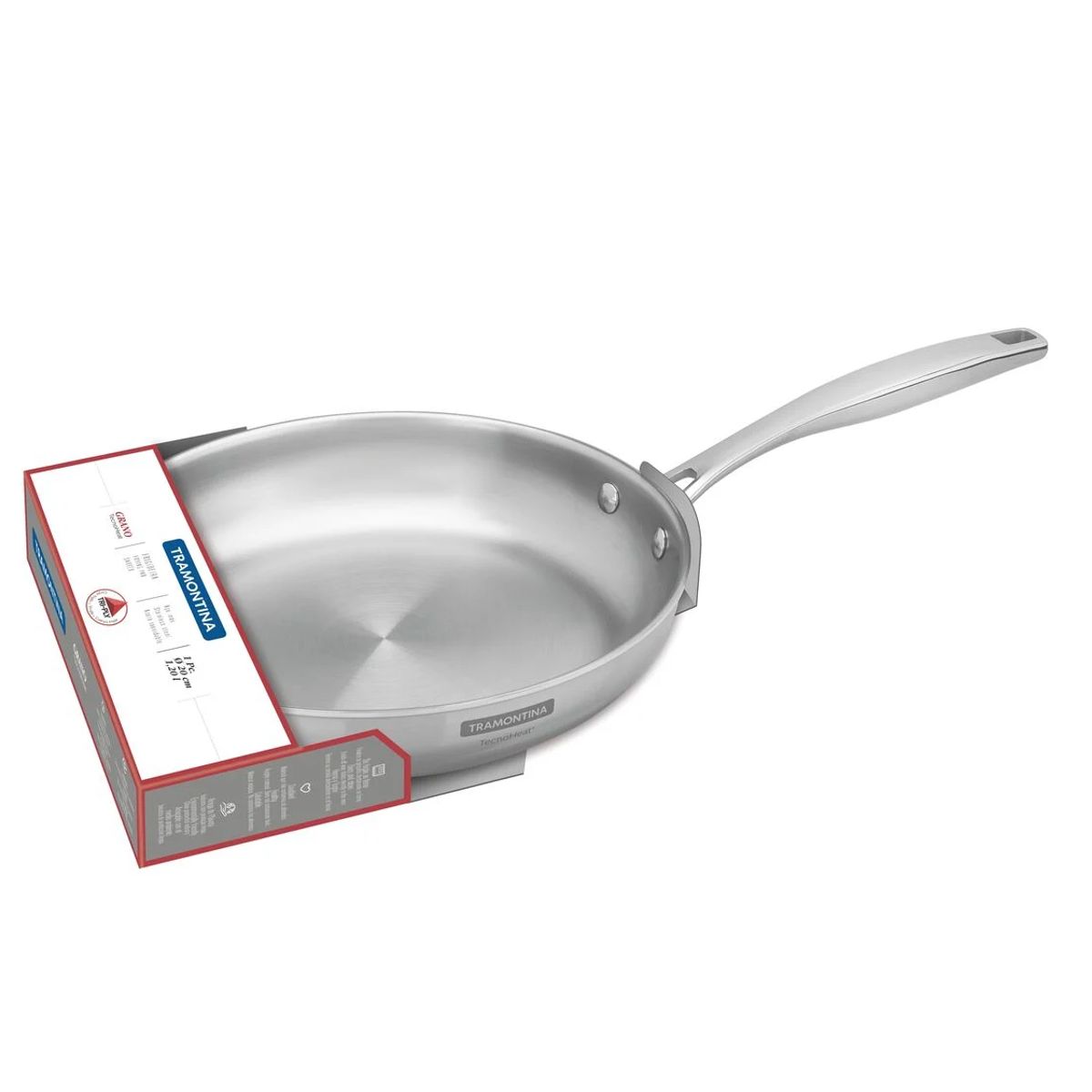 TRAMONTINA - Sarten de acero inoxidable 20 cm grano