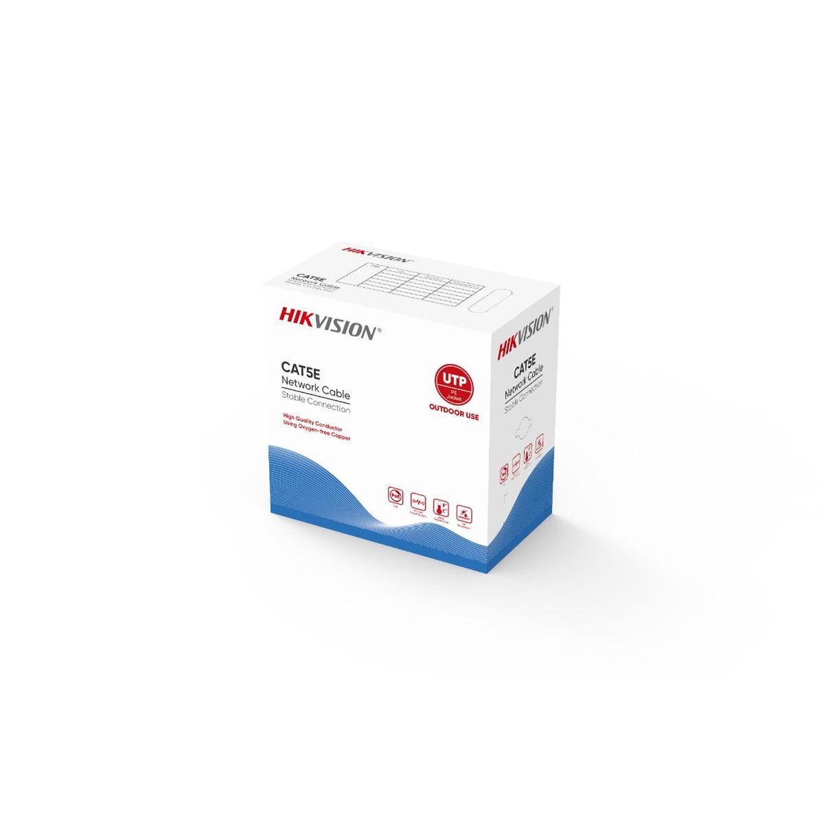 HIKVISION - Rollo de Cable UTP Cat 5e para Exterior - 305m Hikvision DS-1LN5EO-UUE