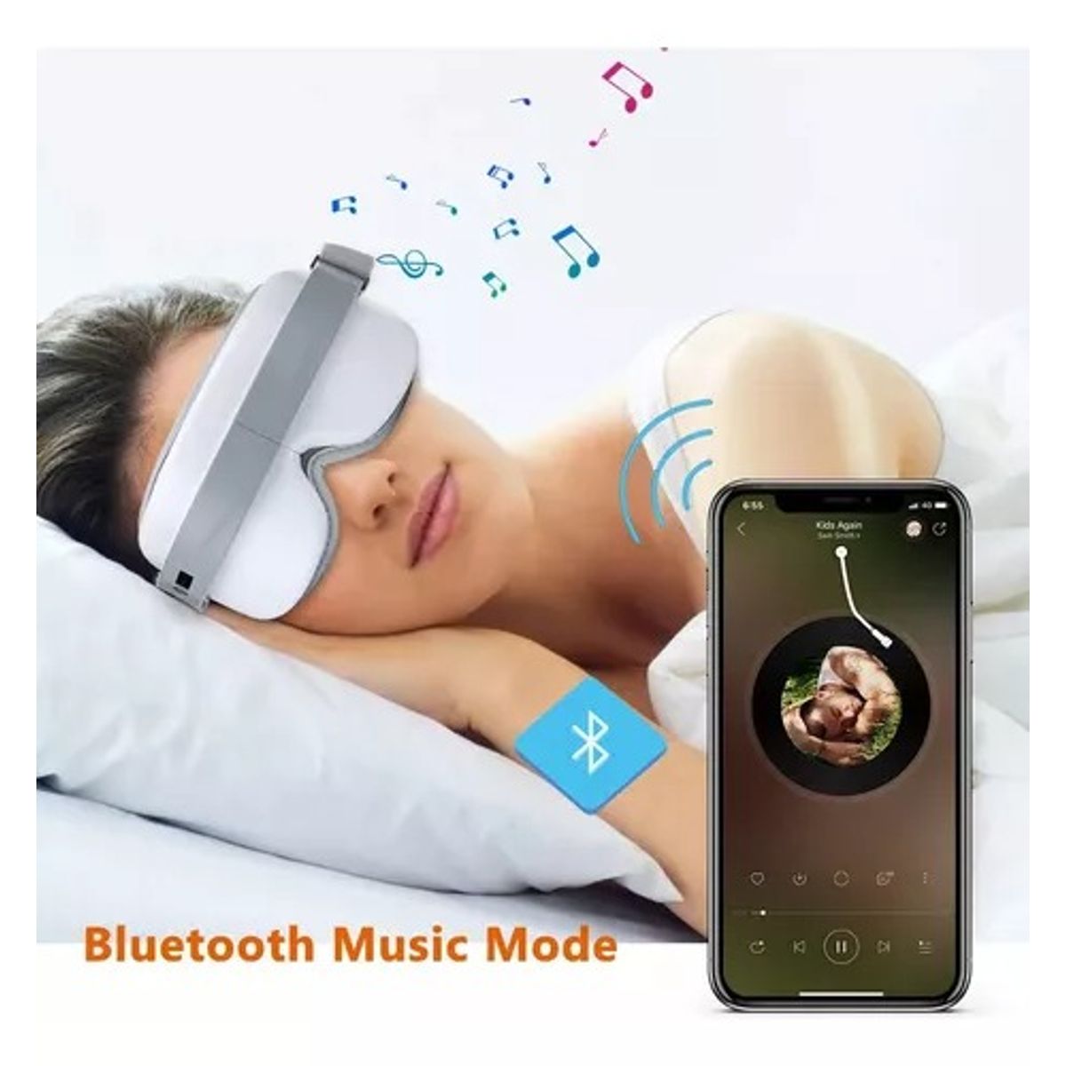 OEM - Masajeador De Ojos Inteligente Recargable Yby-058 Relajacion Vibracion