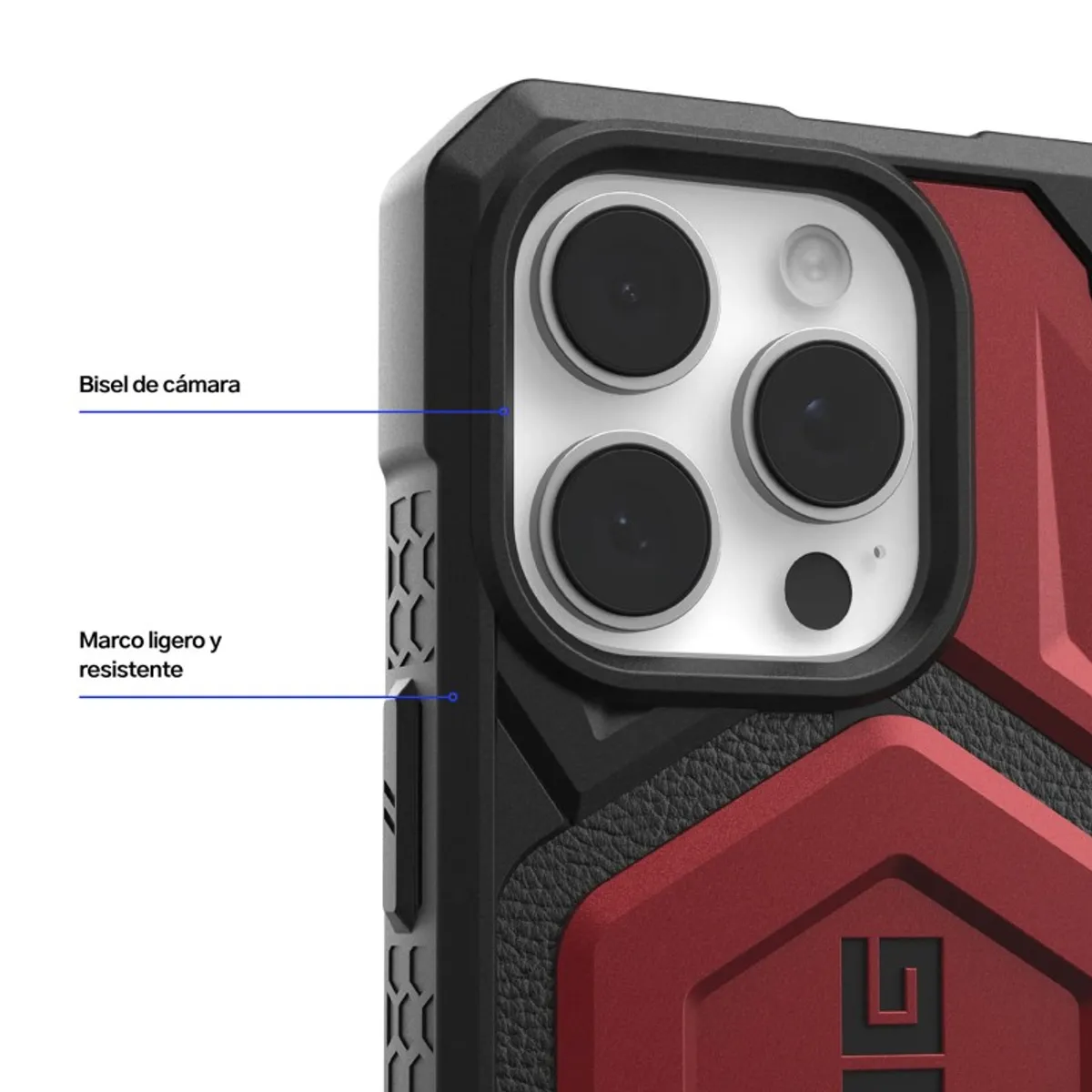 URBAN ARMOR GEAR - Case Rojo Uag Monarch Para iPhone 16 Pro Max con Magsafe