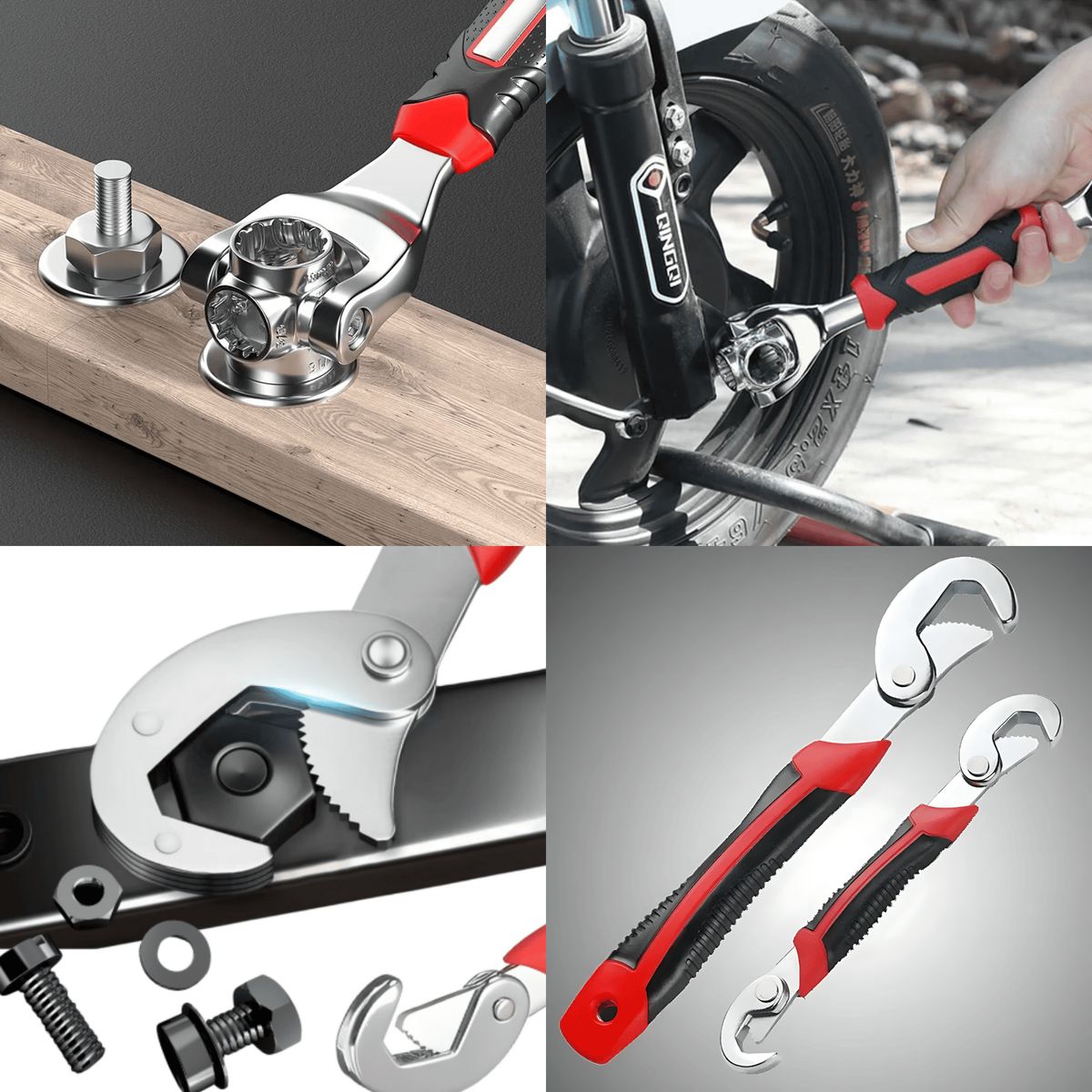 ROSH - Set 2 Llaves Francesas + Llave 48 en 1 Multiuso