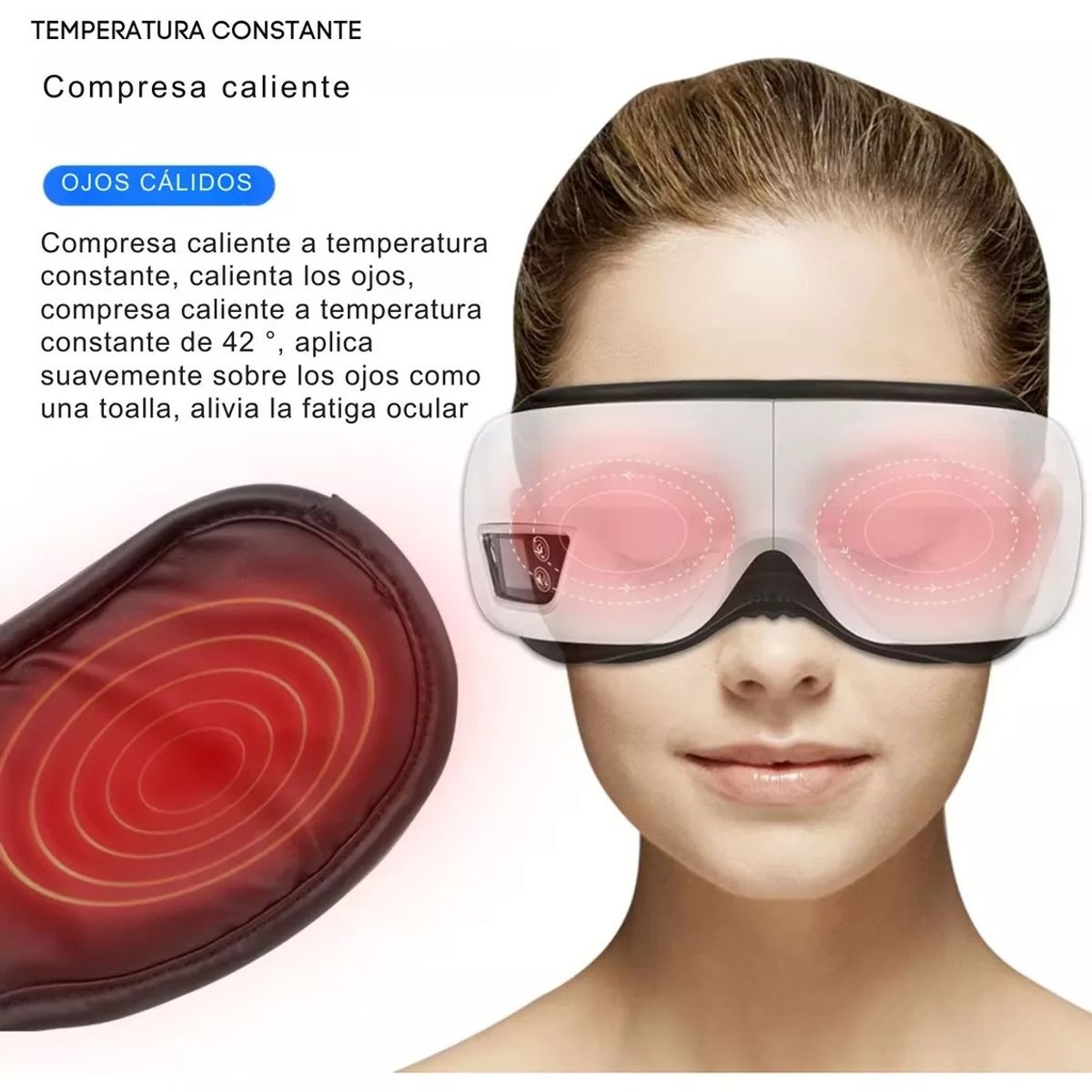 OEM - Masajeador de Ojos con Vibración y Presión de Aire Caliente YBY-M060