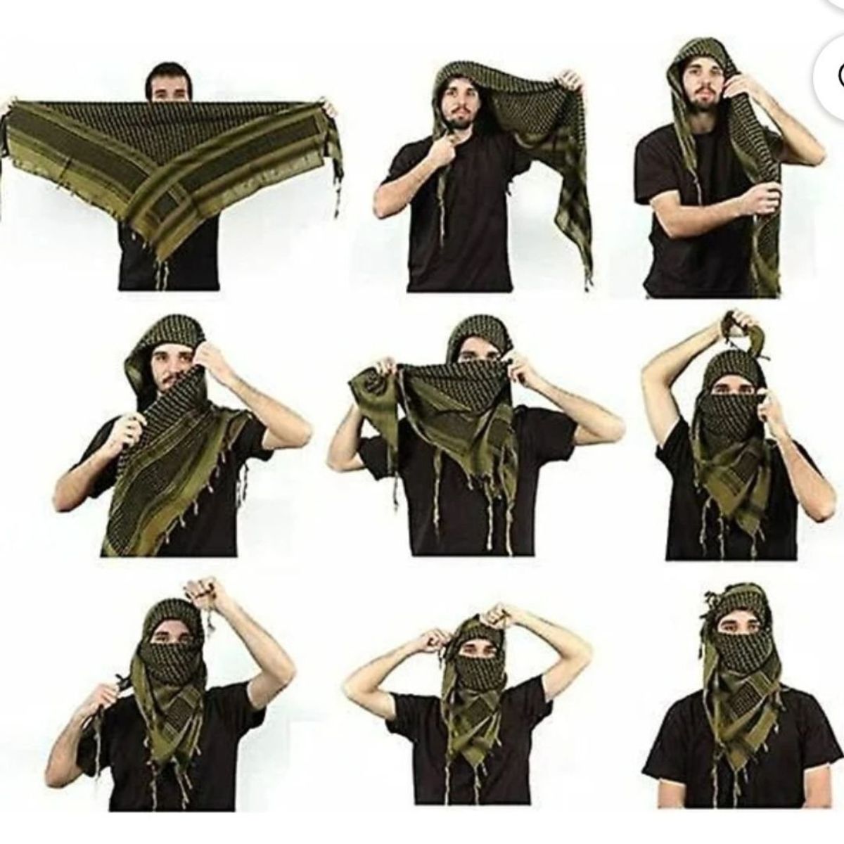 GENERICO - Bufanda Shemagh 100 Algodón