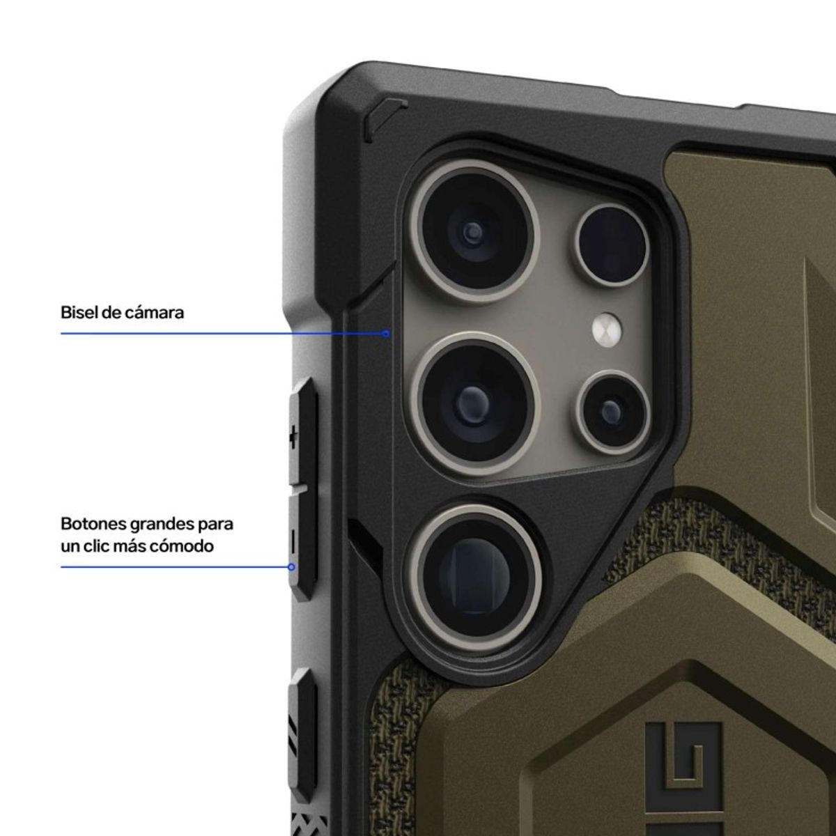 URBAN ARMOR GEAR - Case Galaxy S24 Ultra Magsafe UAG Material Kevlar Antigolpes De USA