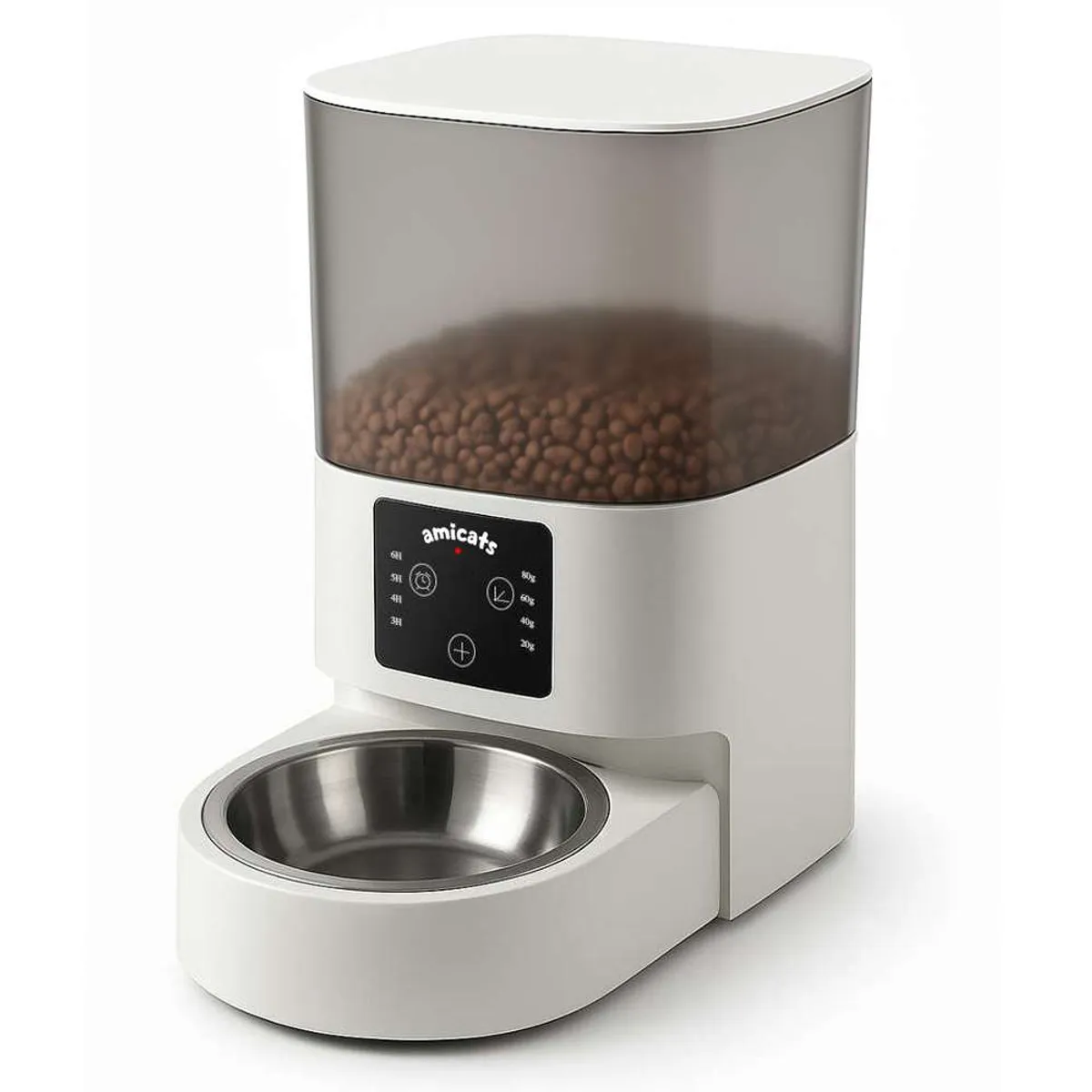 AMICATS - Comedero Automático para Mascotas Programable 6L