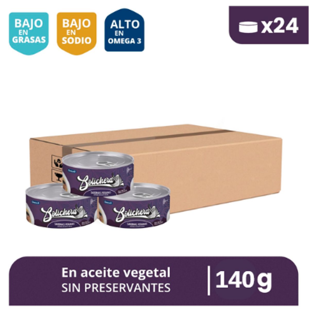 CARABELA - Sardinas Peruanas Bolichera - Caja x24