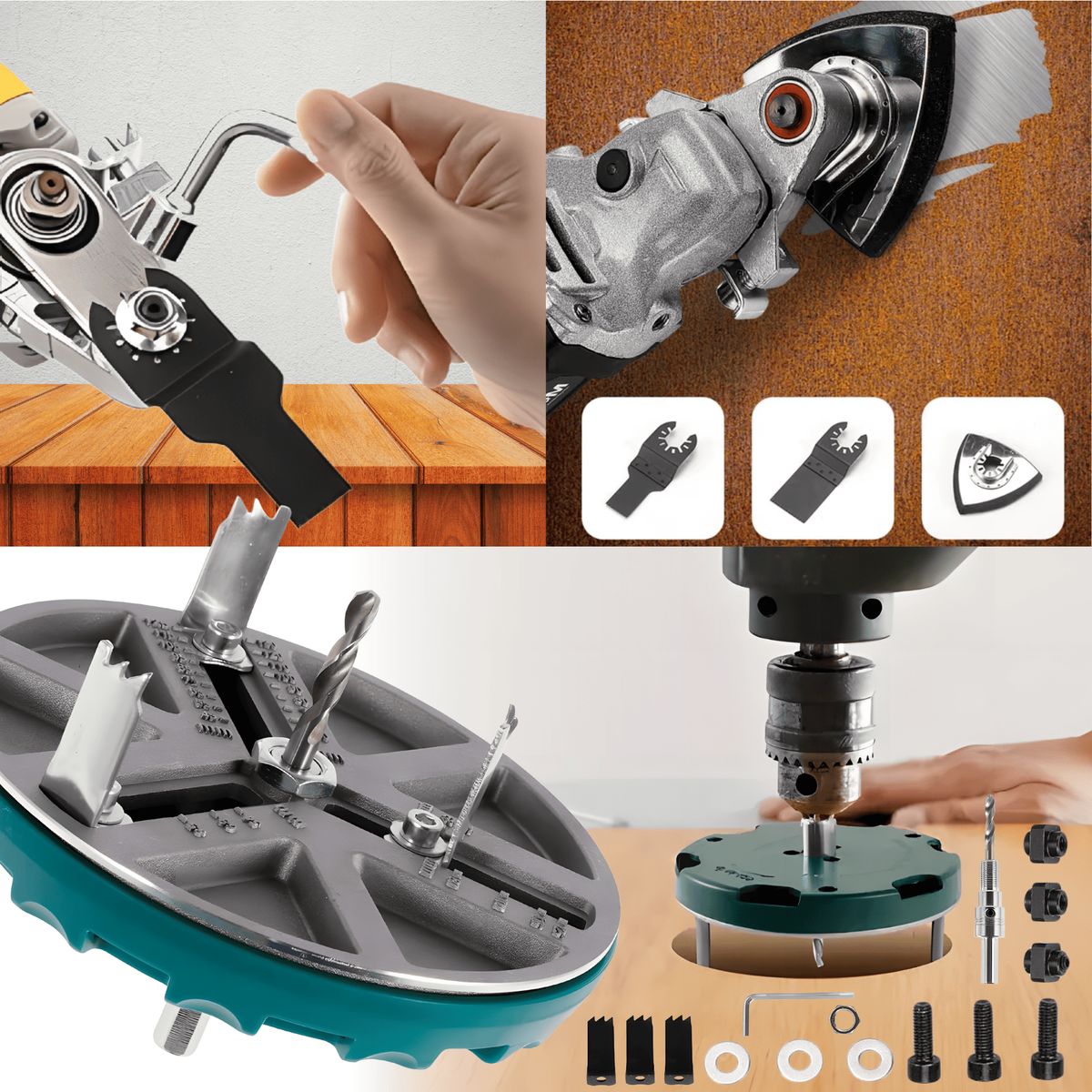 ROSH - Adaptador Sierra de Perforado + Adaptador Multifuncional