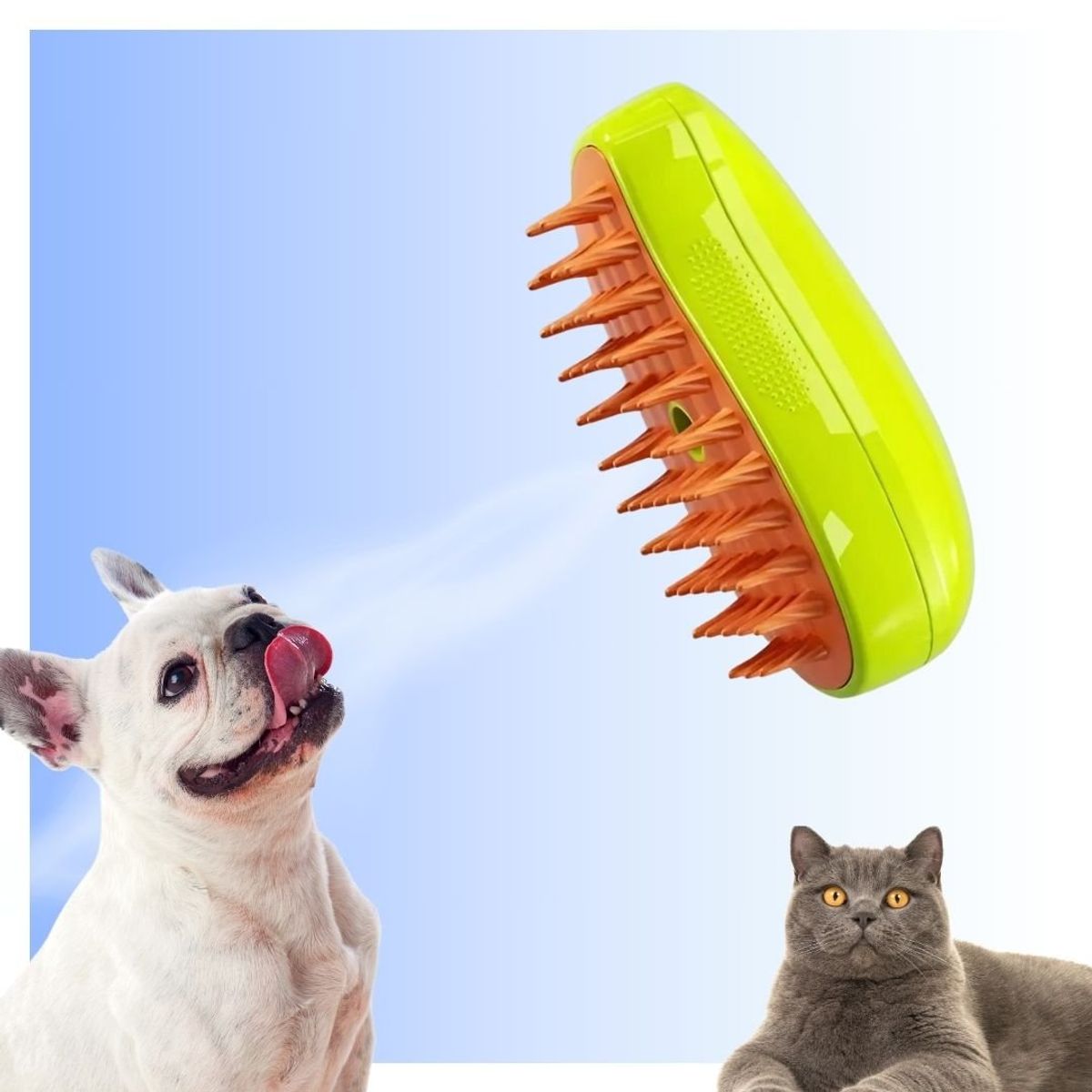 GENERICO - Cepillo de Vapor Portátil Recargable Para Mascotas