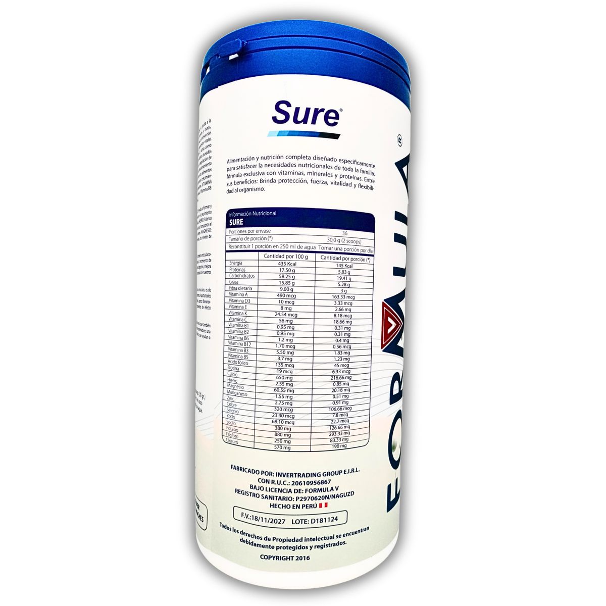 GENERICO - 1KILO 100GR SUPLEMENTO ADULTO CON COLÁGENO - VITALIDAD Y FUERZA TOTAL