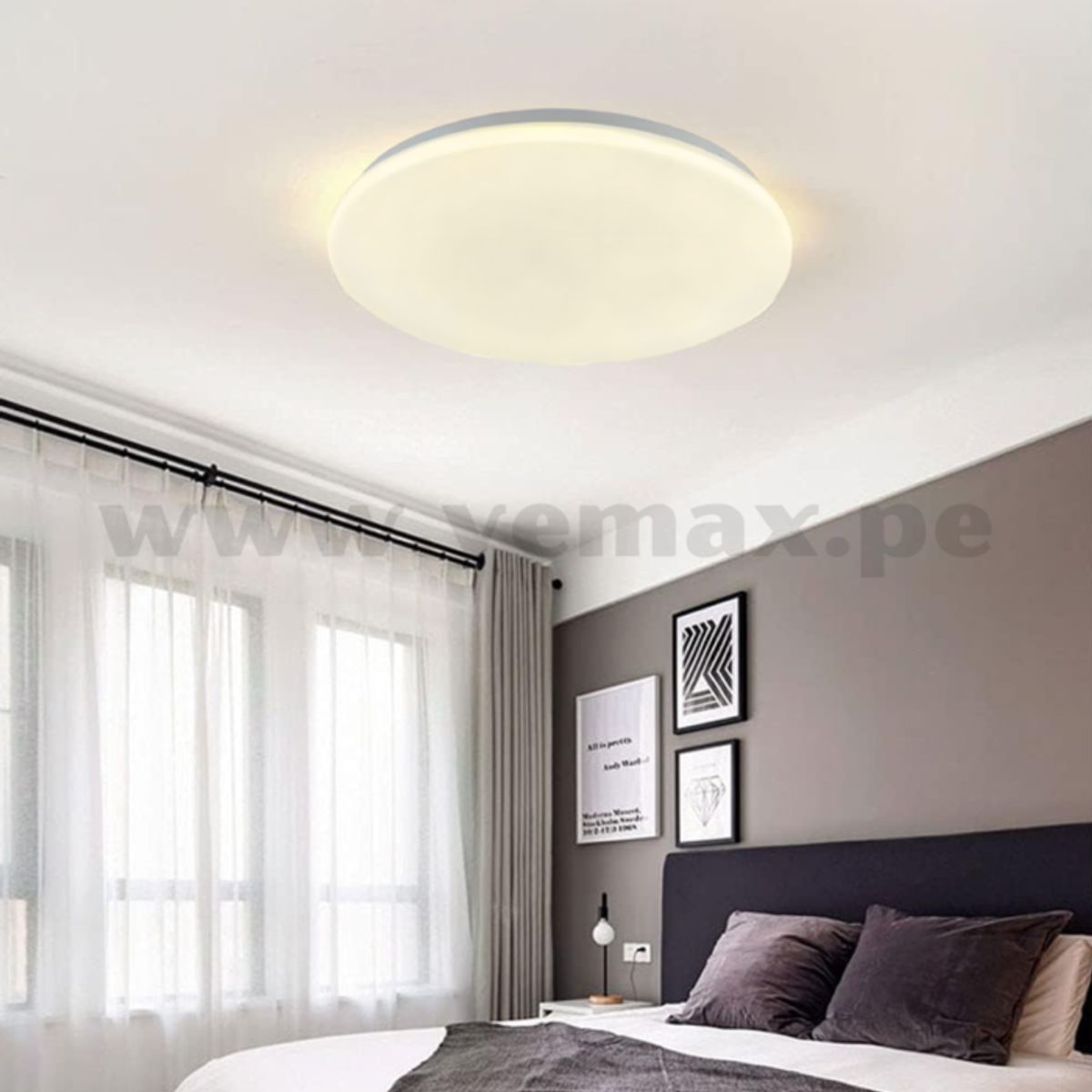 GENERICO - Panel Plafon Brillante 36W Luz 3 en 1