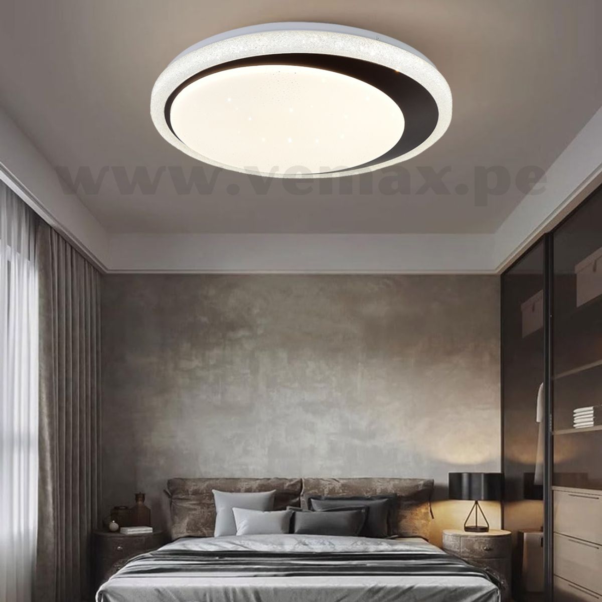 GENERICO - Panel Plafon Brillante Black 96W