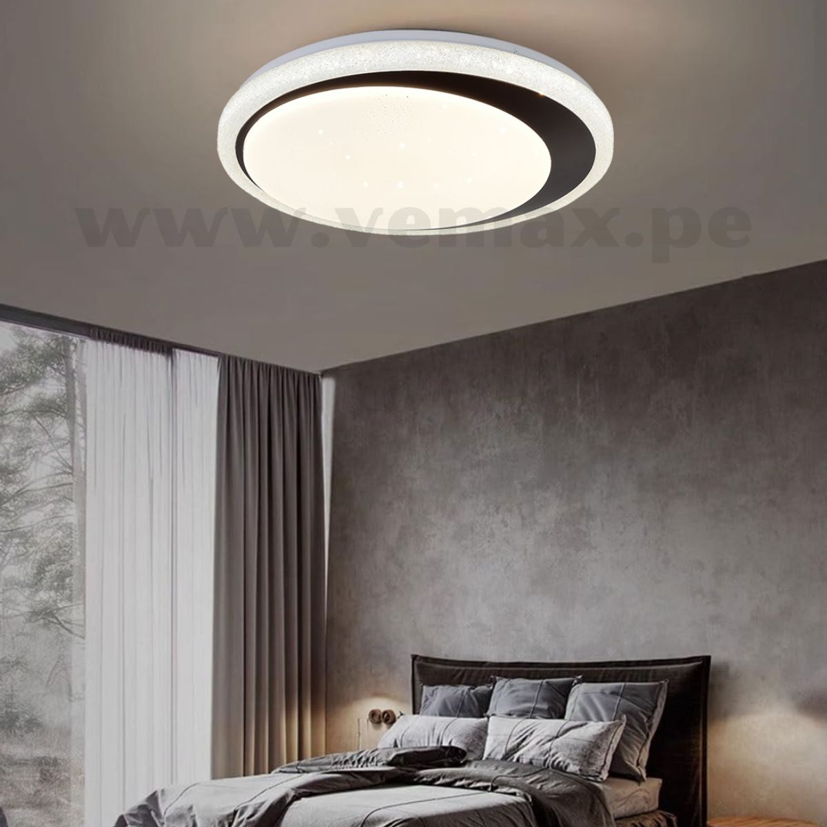 GENERICO - Panel Plafon Brillante Black 96W