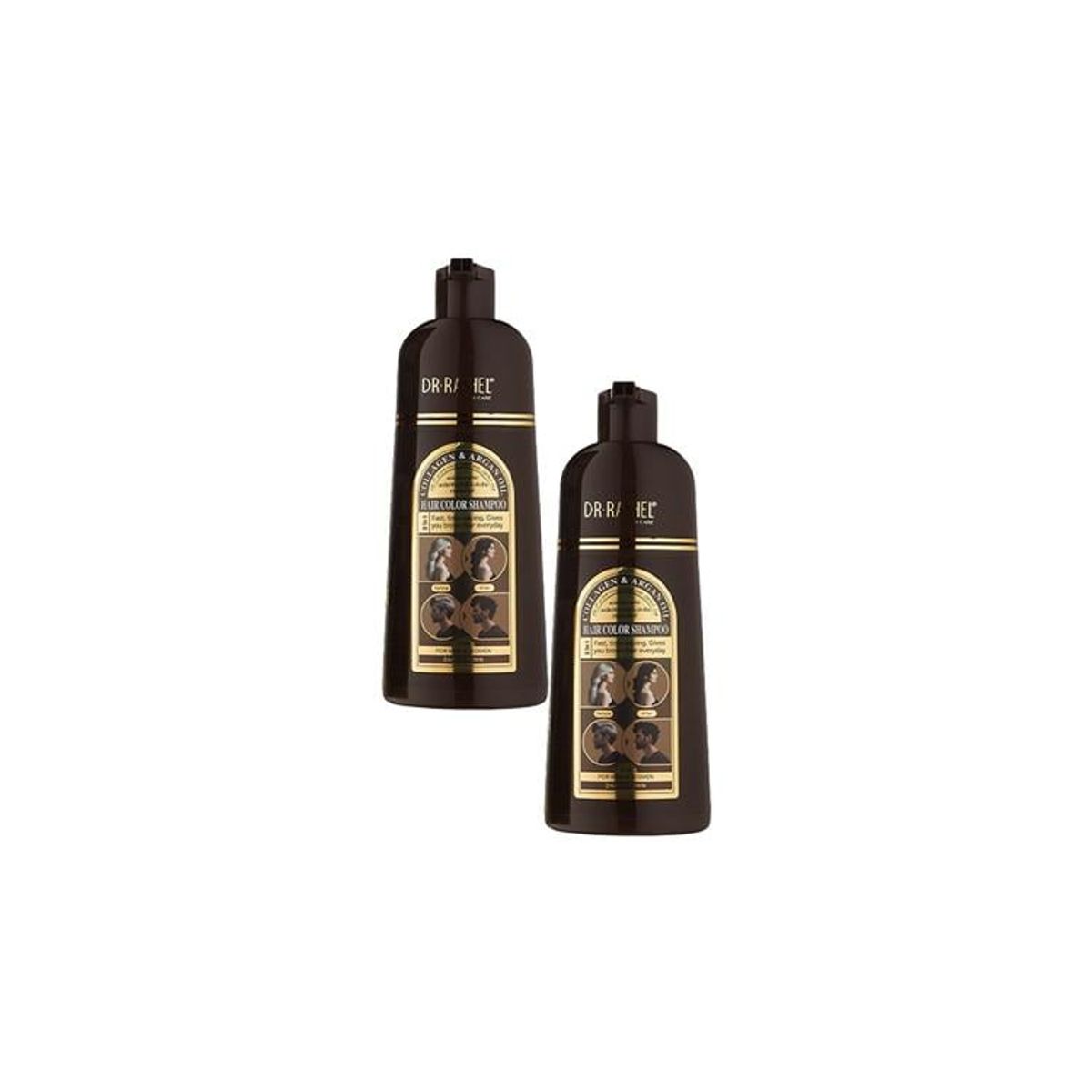 GENERICO - Shampoo Castaño Oscuro Dr Rashel 2Und
