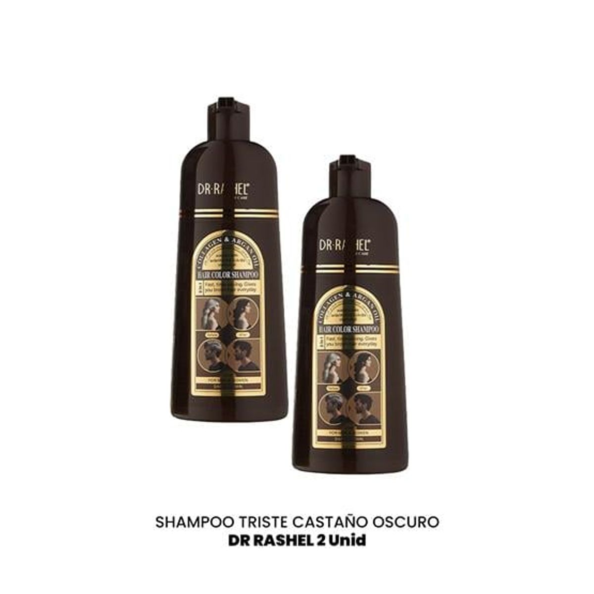 GENERICO - Shampoo Castaño Oscuro Dr Rashel 2Und