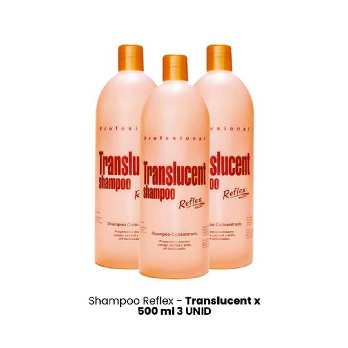GENERICO - Shampoo Reflextranslucent x 500ml 3 Unid