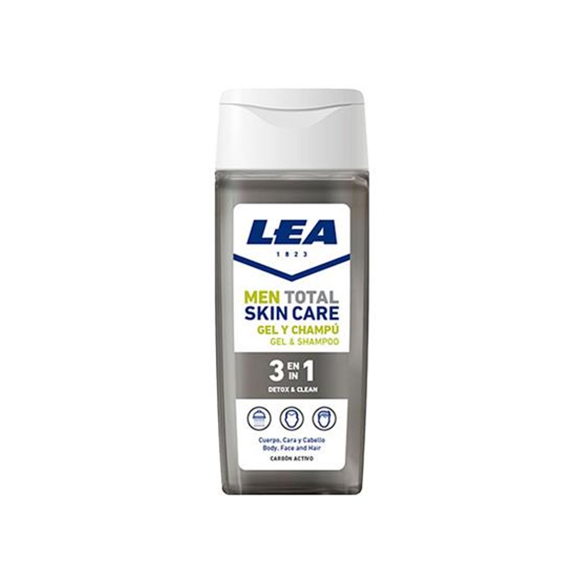 GENERICO - Gel y Shampoo Lea 3 En 1 Frasco 300ml Carbón Activo