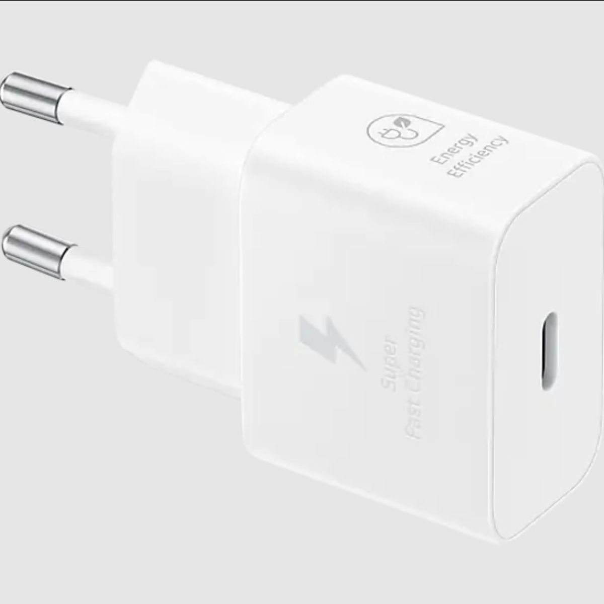 SAMSUNG - ADAPTADOR DE CARGA RÁPIDA USB-C 25W CON CABLE BLANCO