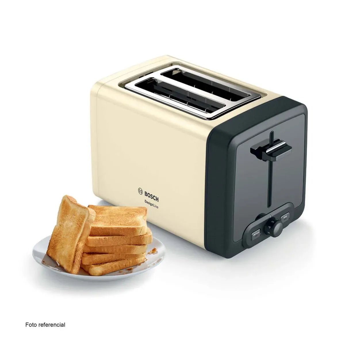 BOSCH - Tostador electrico 2 panes  Bosch Tat4p427 Beige